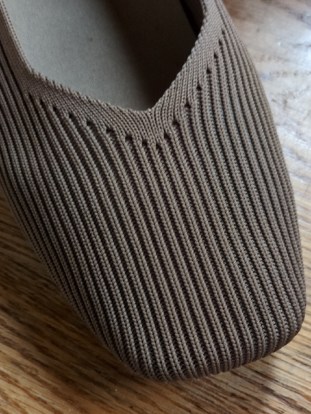 VIVAIA Margot Square Toe V-Cut Espresso Flats Size 40 - Picture 6 of 10